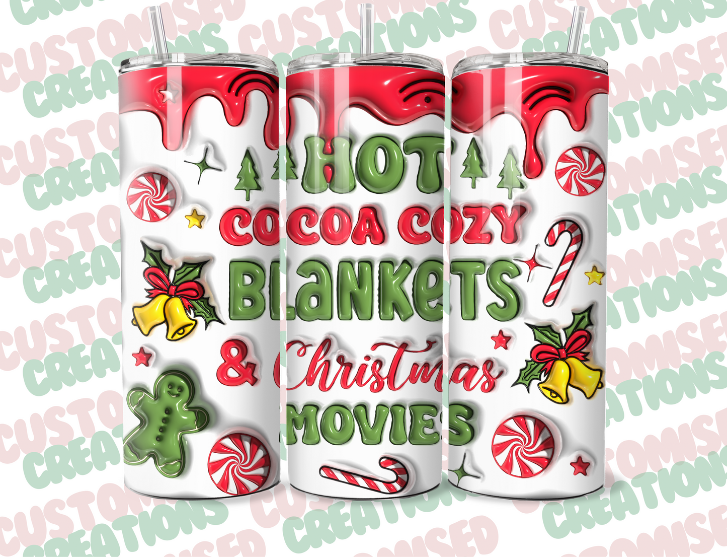 20oz Christmas christmas movies tumbler