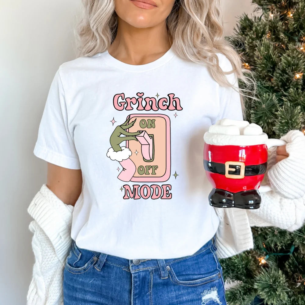 Grinch mode on adult tshirt