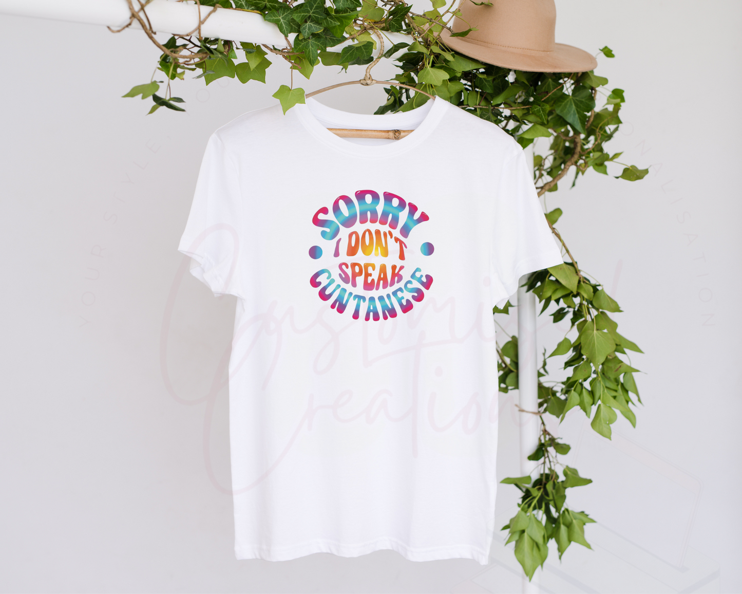 Sorry I don't speak... T-shirt