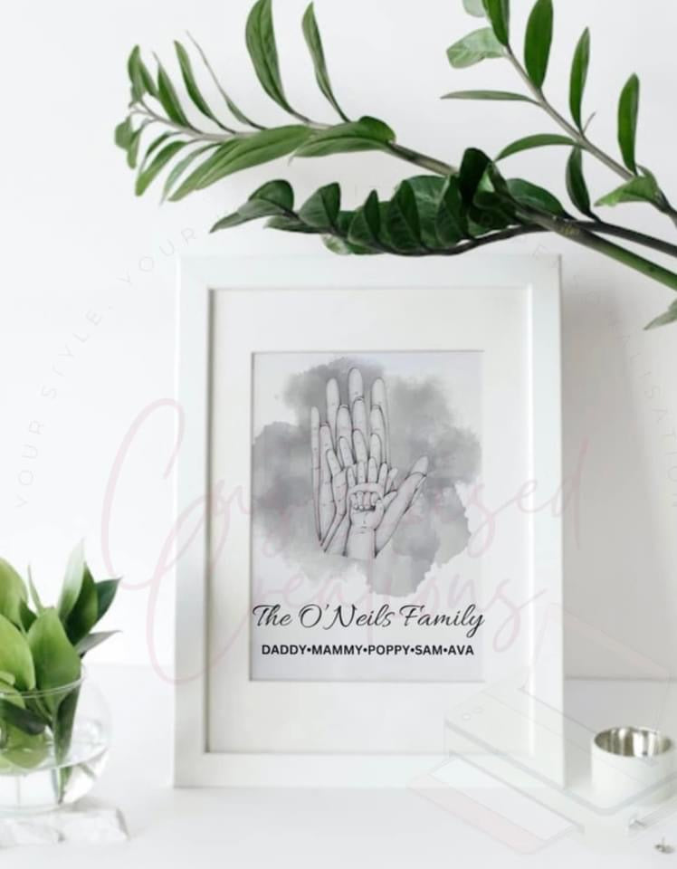 Family hands print