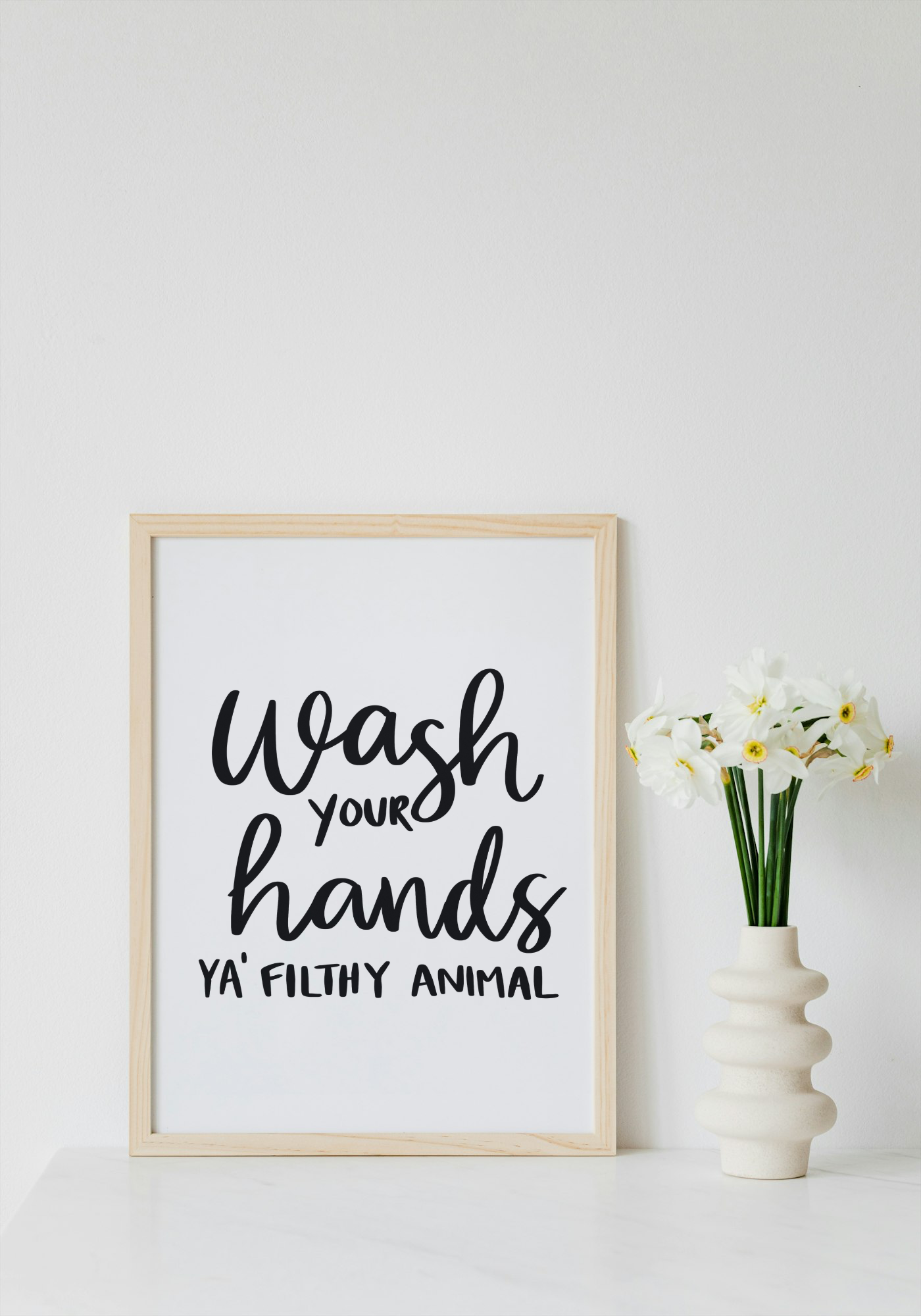 Wash your hands print