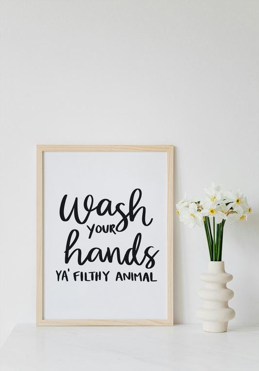 Wash your hands print