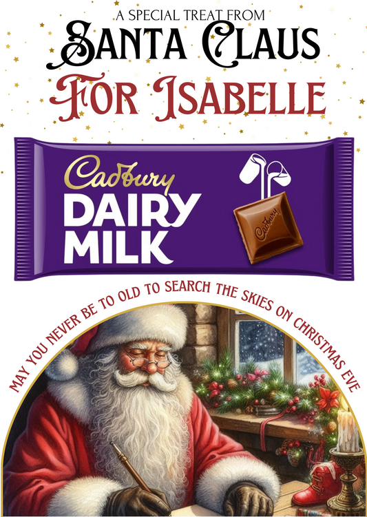 Santa chocolate board version 3