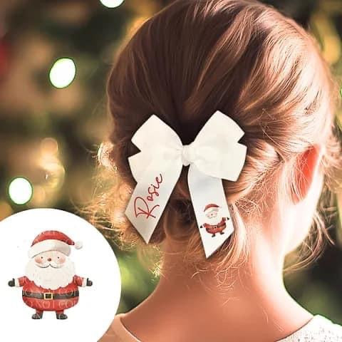 Christmas bow - santa