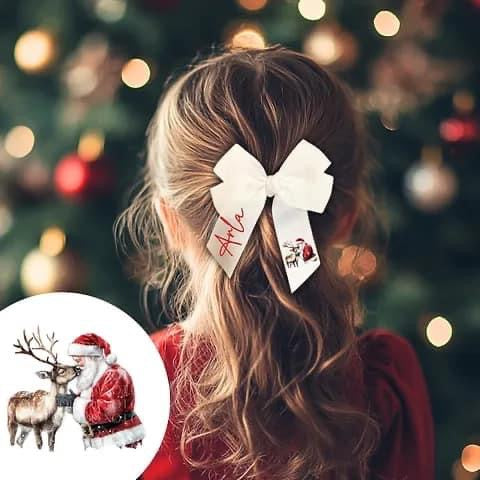 Christmas bow - reindeer