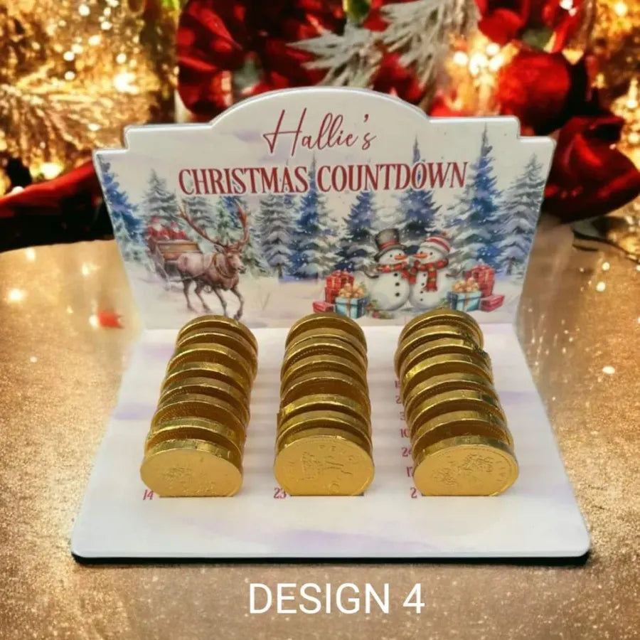 Christmas chocolate countdown design 4