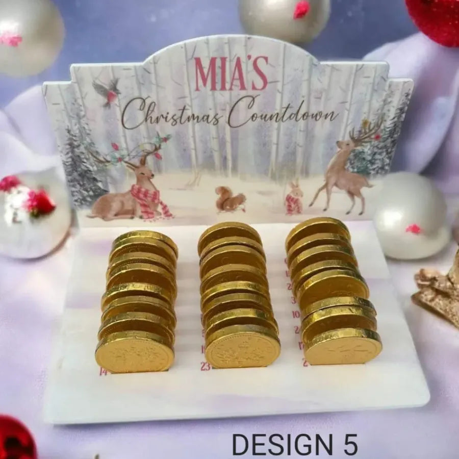 Christmas chocolate countdown design 5