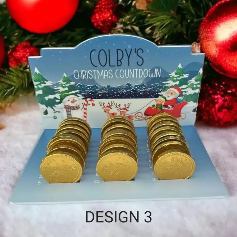 Christmas chocolate countdown design 3