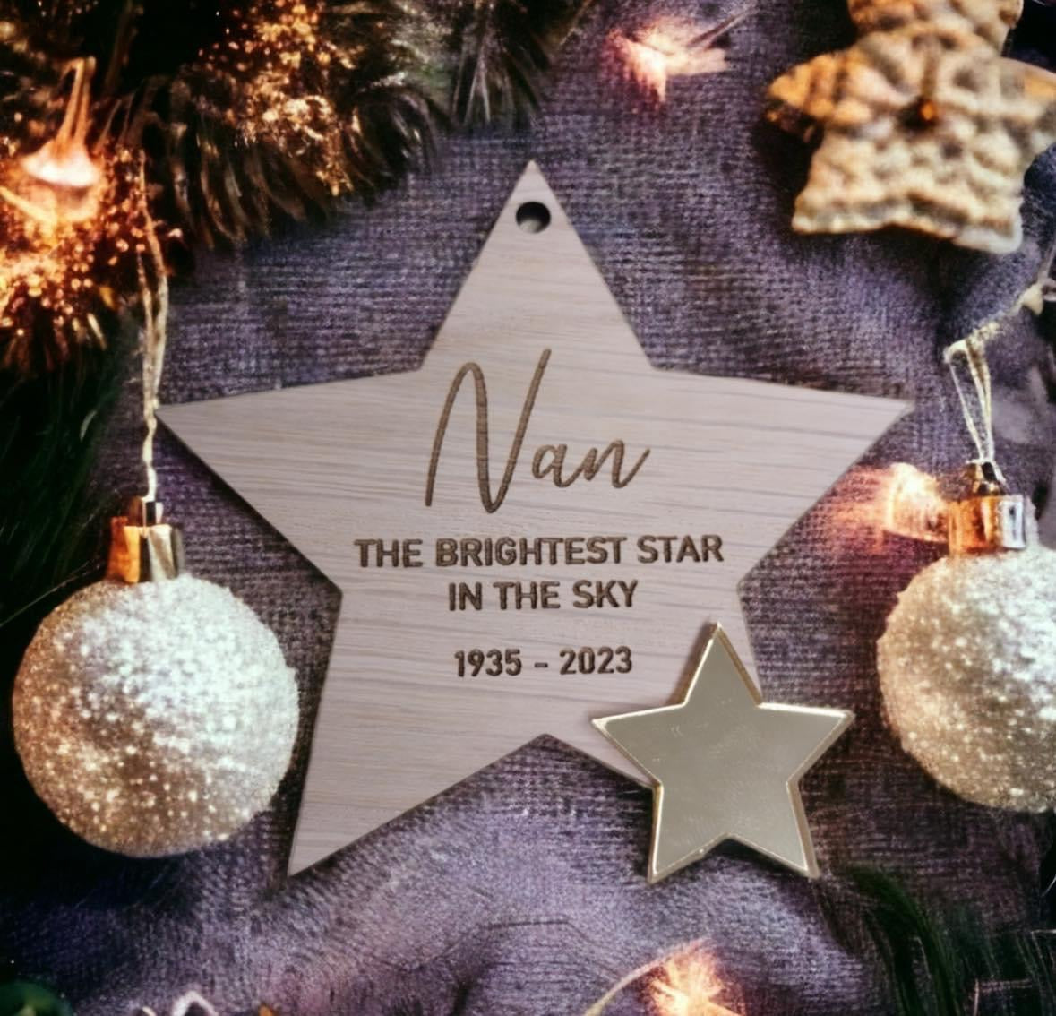 Brightest star in the sky tree decoration