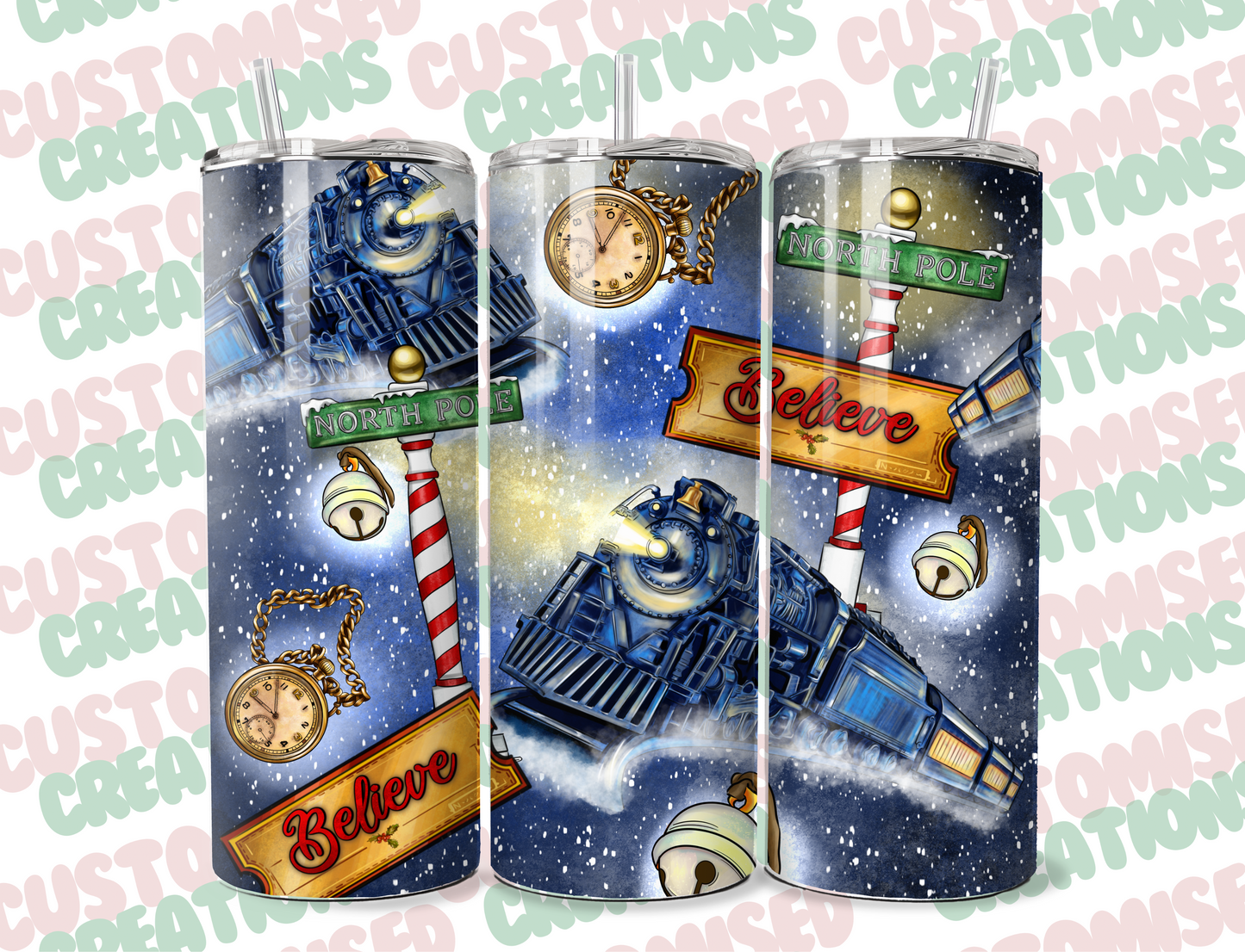 20oz polar express tumbler