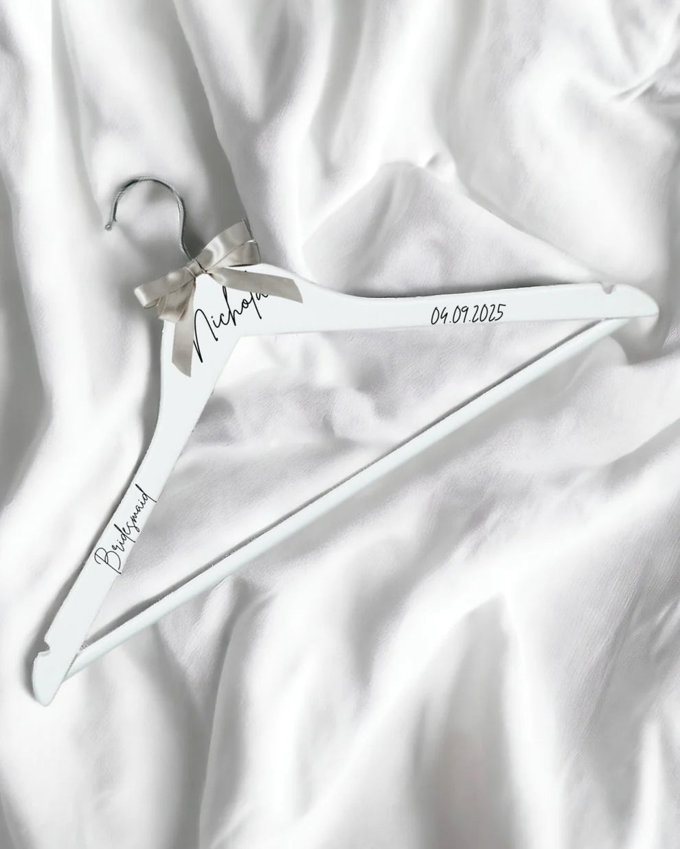 White clothes hanger