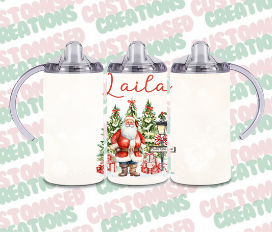 Santa Christmas sippy cup tumbler