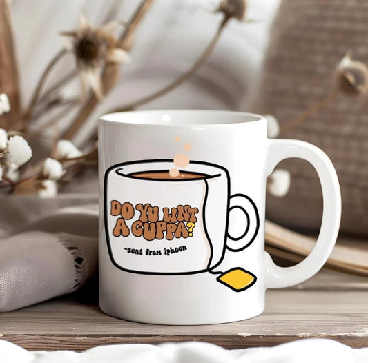 Do you wnt a cuppa? Baby reindeer mug