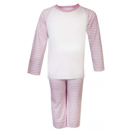 Pink and White Stripe Birthday Pyjamas Ages 1-10