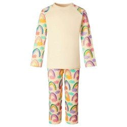 Rainbow Cloud Print Birthday Pyjamas Ages 1-10