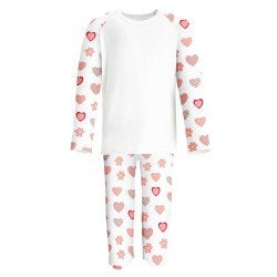 Heart Print 2 Birthday Pyjamas Ages 1-10