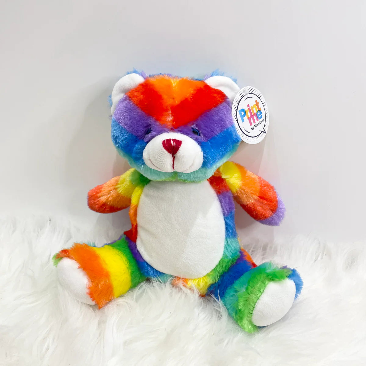 Blue rainbow rabbit bear